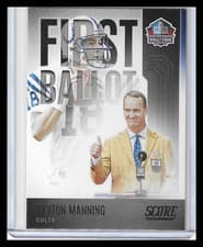 2022 Panini Score Hall of Fame First Ballot Peyton Manning #FB-PM