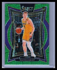 2025 2024-25 Panini Select Prizm Dalton Knecht #91 Green RC