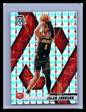 2025 2024-25 Panini Mosaic Basketball Jalen Johnson #35 Red Reactive